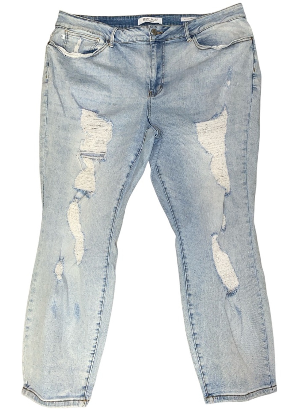 Judy Blue • Light Blue • Distressed • Boyfriend Fit • Jeans • Size 22